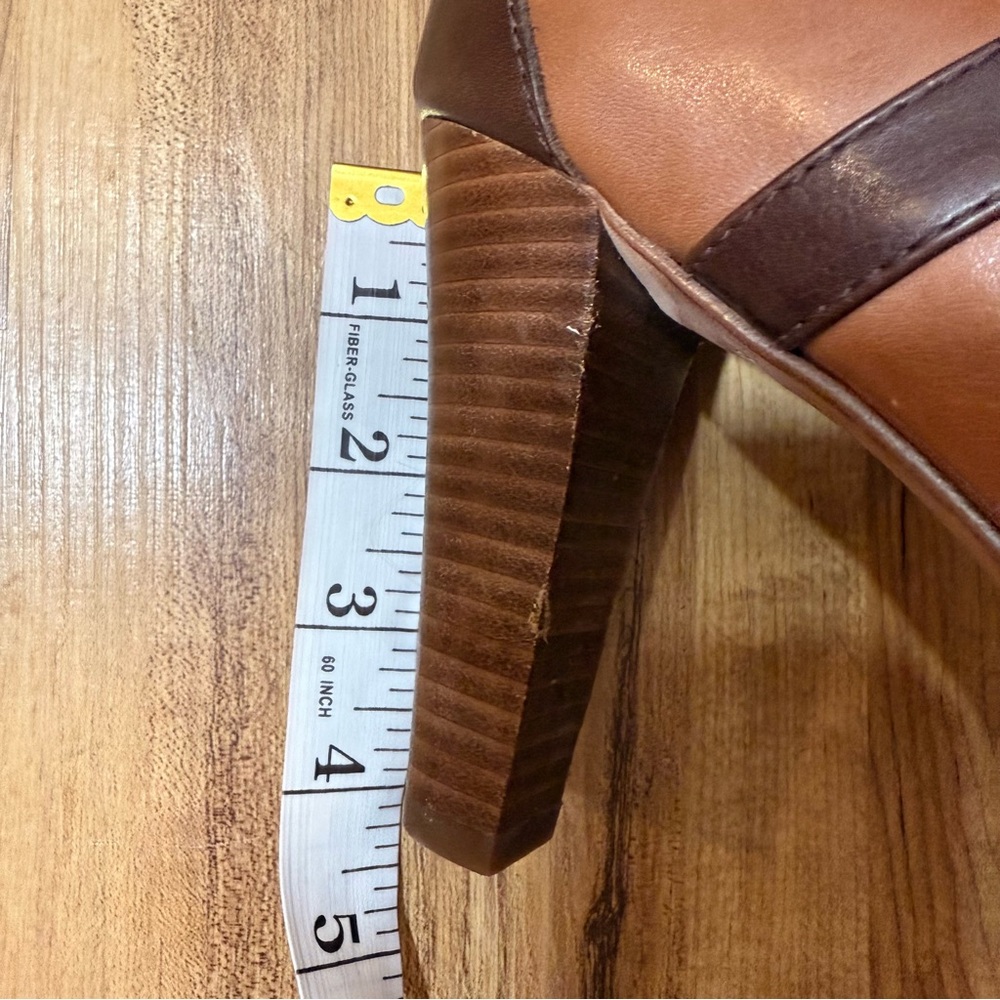 Cole Haan x Nike Air Poppy Tall Women’s Leather Boot Walnut Brown Heel 8 1/2 B - Picture 5 of 8